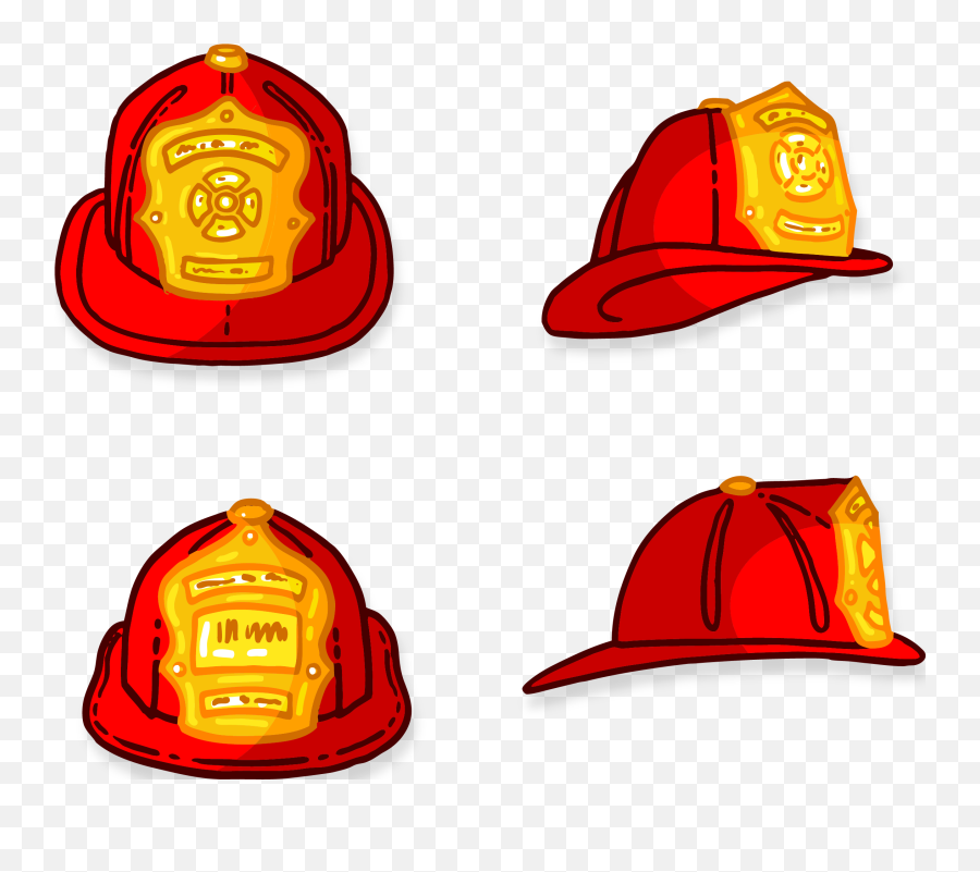 Firefighter Clipart Cap Firefighter - Transparent Helmet Clipart Emoji,Firefighter Emoji