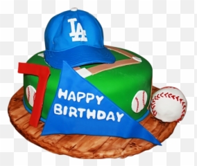 Cake Birthdaycake Dodgers Sticker By Angie Nelson - For Baseball Emoji,Dodgers Emoji