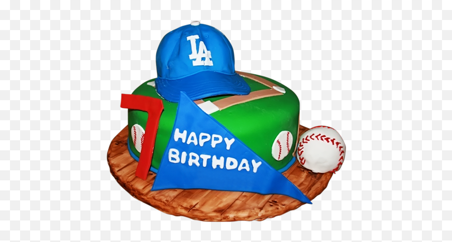 Cake Birthdaycake Dodgers Sticker By Angie Nelson - For Baseball Emoji,Dodgers Emoji