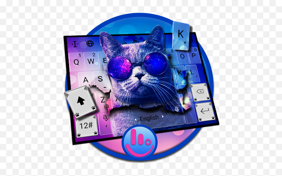 Hipster Cat Keyboard - Cat Emoji,Cat Emoji Keyboard