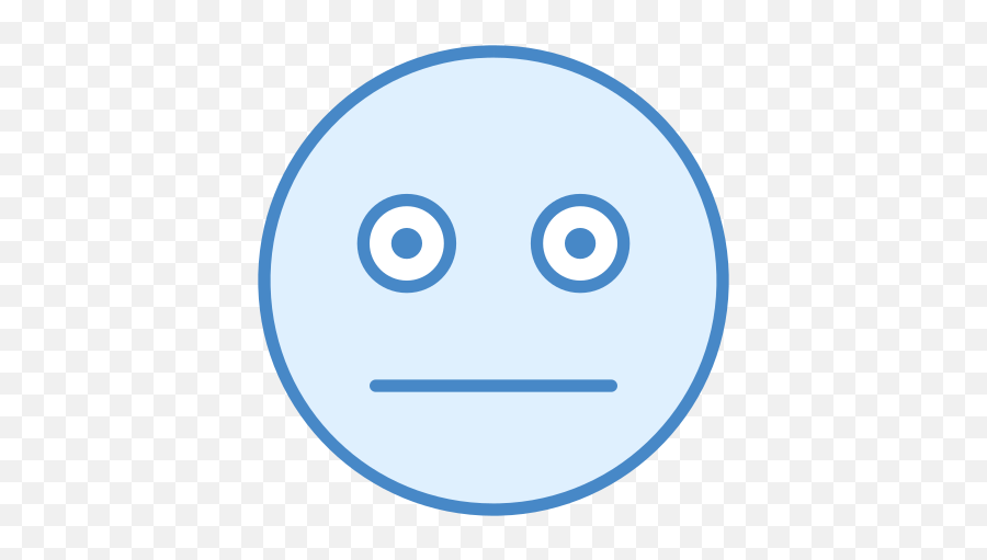 Neutral Icon - Circle Emoji,Expressionless Face Emoji