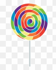 Lollipop Free Transparent Png Clipart - Rainbow Lollipop Png Emoji,Lolipop Emoji