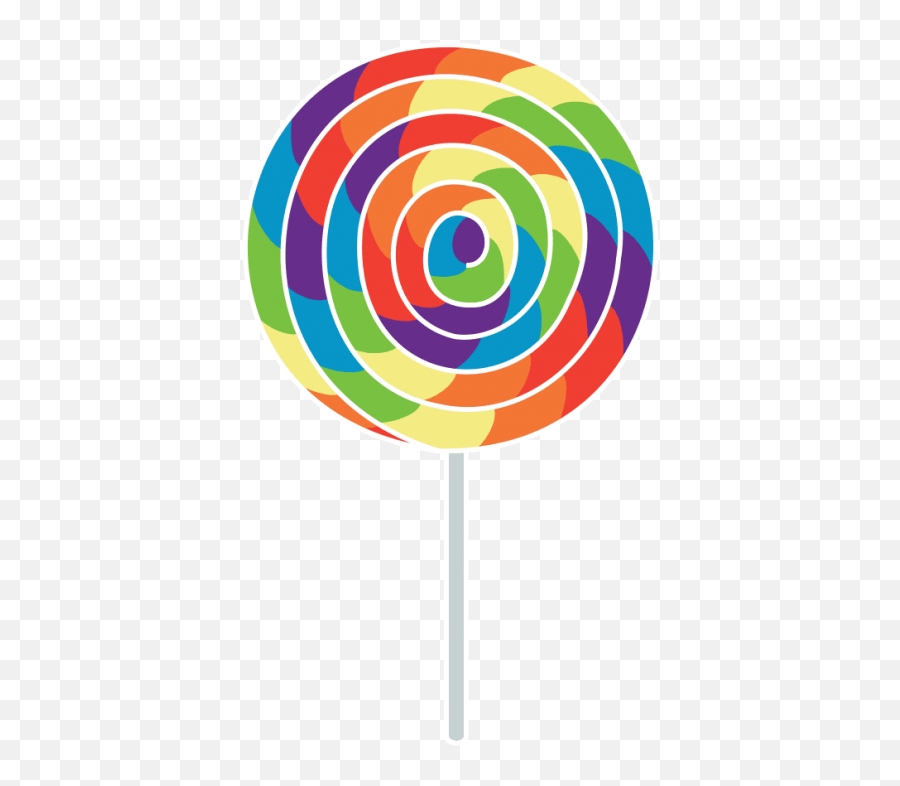 Lollipop Free Transparent Png Clipart - Rainbow Lollipop Png Emoji,Lolipop Emoji