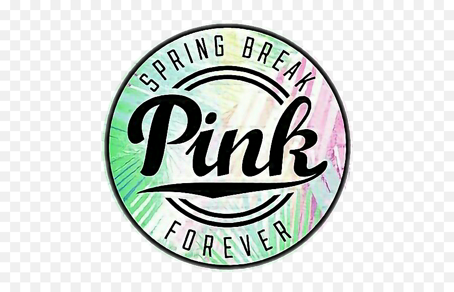 Spring Break Pink Forever - Emblem Emoji,Spring Break Emoji