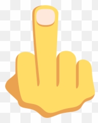 Finger Clipart Middle Emoji - Fuck Off Png