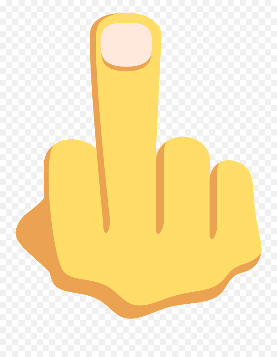 Finger Clipart Middle Finger Emoji Finger Middle Finger - Fuck Off Emoji Png,F Emoji