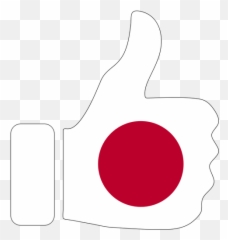 Japanese Flag With Hand Approval - Japan Thumbs Up Emoji,Slovakia Flag Emoji