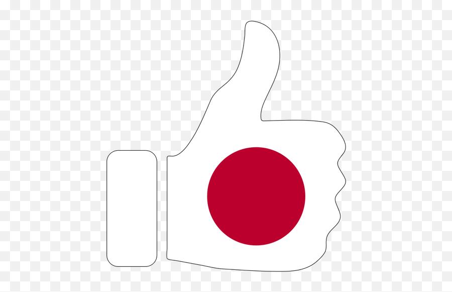 Japanese Flag With Hand Approval - Japan Thumbs Up Emoji,Slovakia Flag Emoji