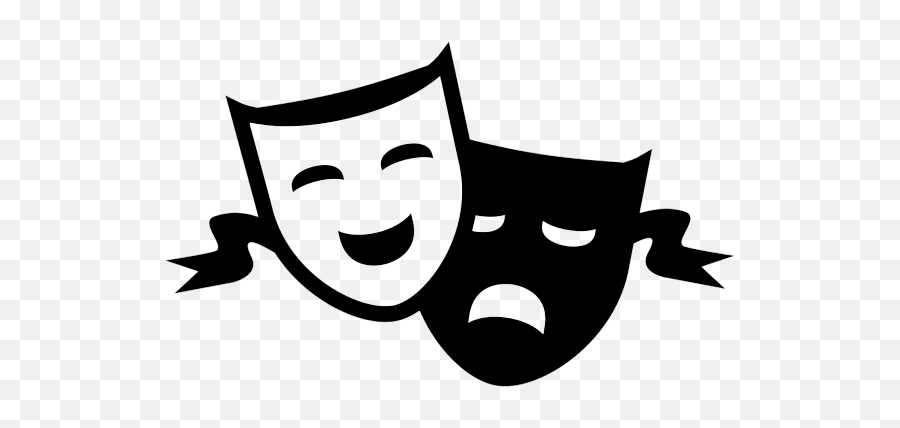 Musical Theatre Drama Masks Clipart - Transparent Background Theatre Masks Emoji,Drama Mask Emoji