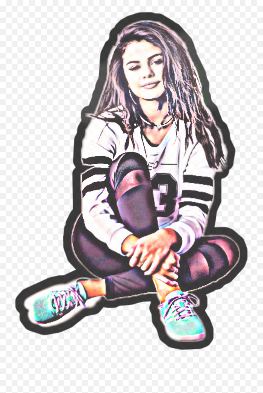 Love Selena Gomezmusic - Sitting Emoji,Selena Emoji