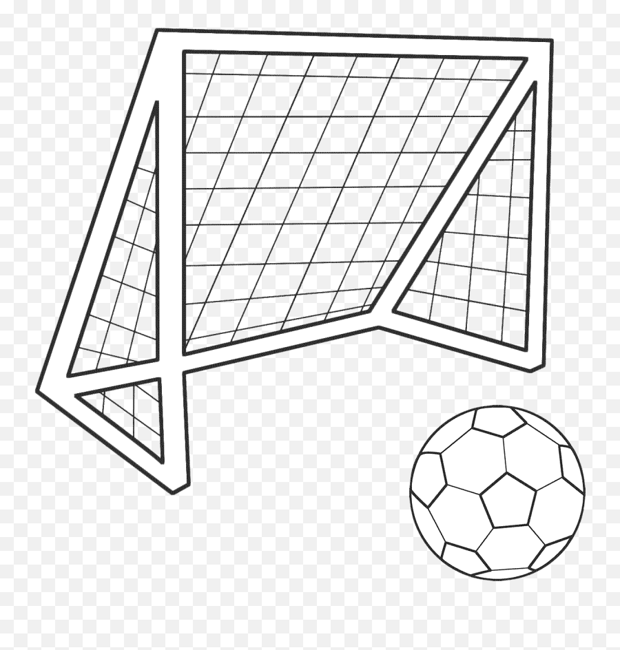Football Goal Png - Soccer Net Drawing Easy Emoji,Soccer Goal Emoji