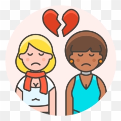 Breakup Couple Lesbian Free Icon Of - Up Animated Png Emoji