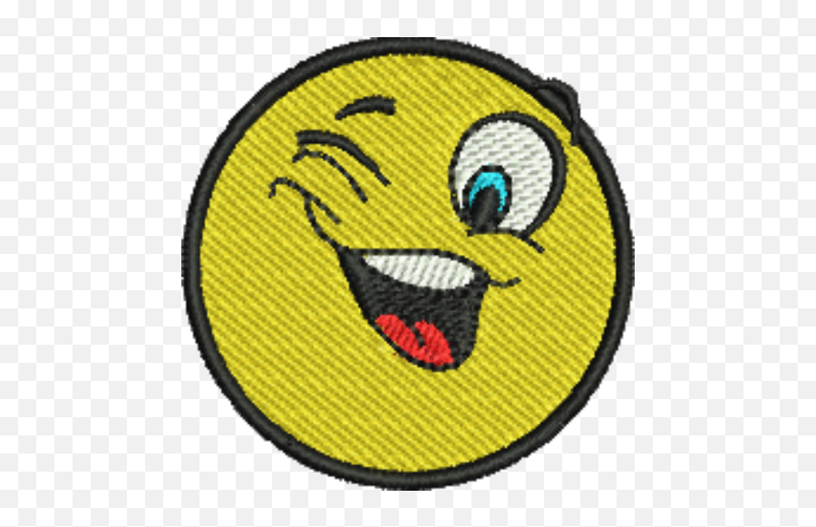 Emoji Winking Iron - Big Smile Emoji,Emoji Winking