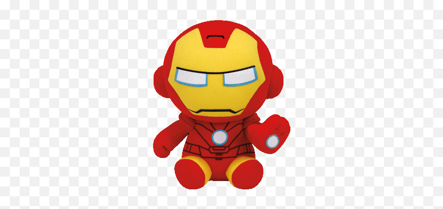 Ty Iron Man Plush Doll - Marvel Ty Beanie Babies Emoji,Iron Man Emoji