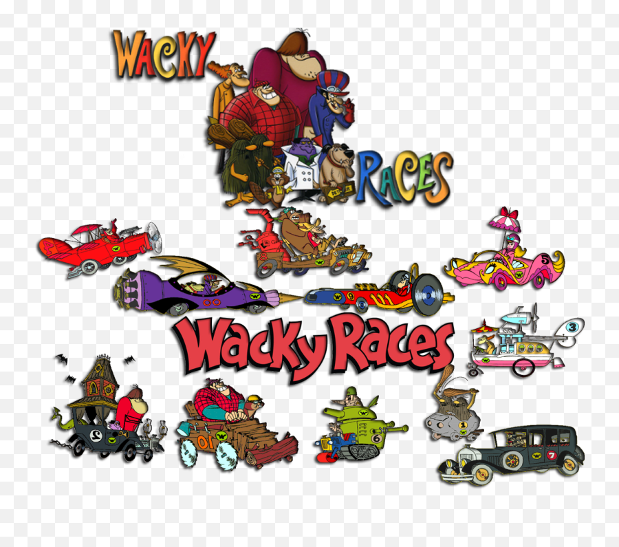 Wacky Races 1968 Tv Series Soundeffe 268647 - Png Wacky Races Cartoon Emoji,Wacky Emoji
