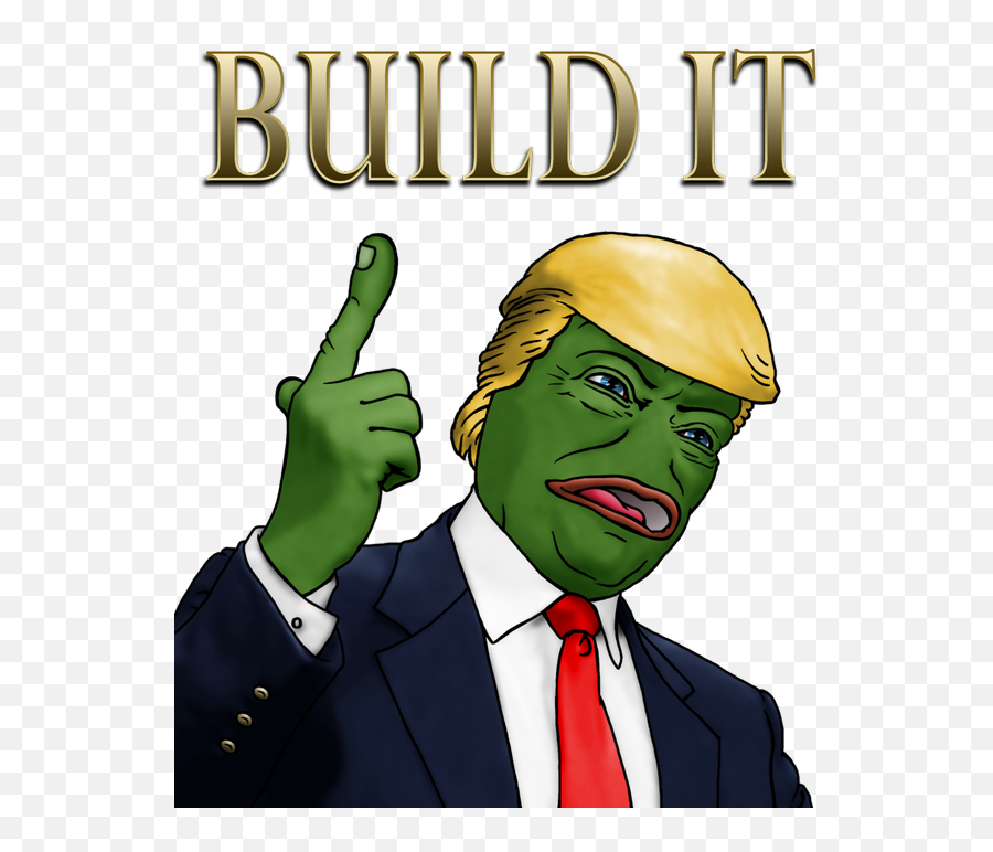 Pin On Fandoms Unite - Build It Trump Meme Emoji,Noice Emoji
