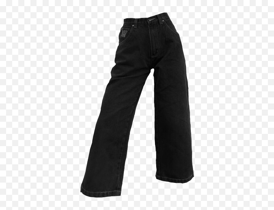 Pants Jeans Aesthetic Black Blackjeans - Pocket Emoji,Black Emoji Pants