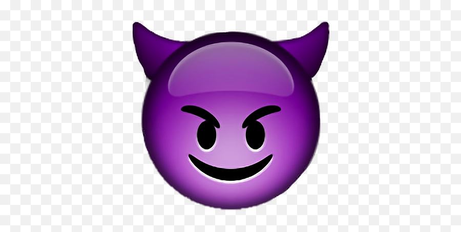 Demon Iphone Emoji Sticker By Lunaramon - Devil Emoji,Emoji Stickers Iphone