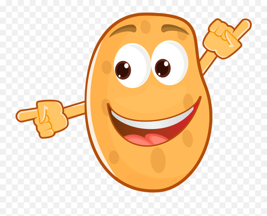 Happy Potato Clipart Free Download Transparent Png Creazilla - Potato Picture For Kids Emoji,Lg Emojis