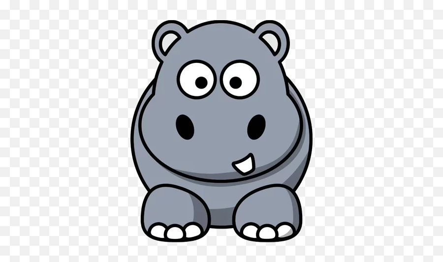 Telegram Stickers For Query - Hippo Clipart Png Emoji,Hippo Emoji