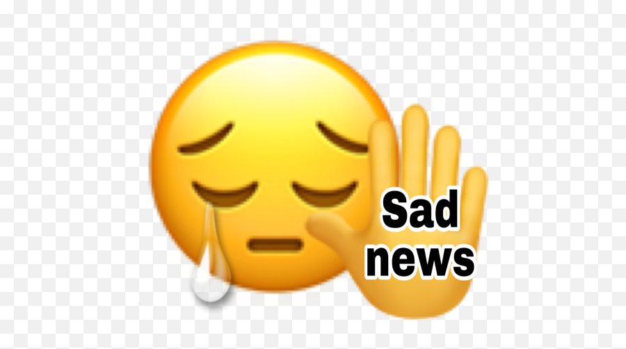 Stop Sadnews Sad Bad Cry Sticker - Happy Emoji,Bad Emojis