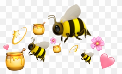 Yellow Emoji Emojicrown Sticker - Happy,Bumble Bee Emoji