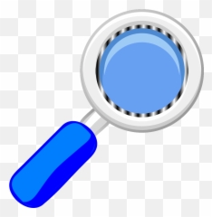 Blue Magnifying Glass Clipart - Clip Art Blue Magnifying Glass Emoji,Find The Emoji Magnifying Glass
