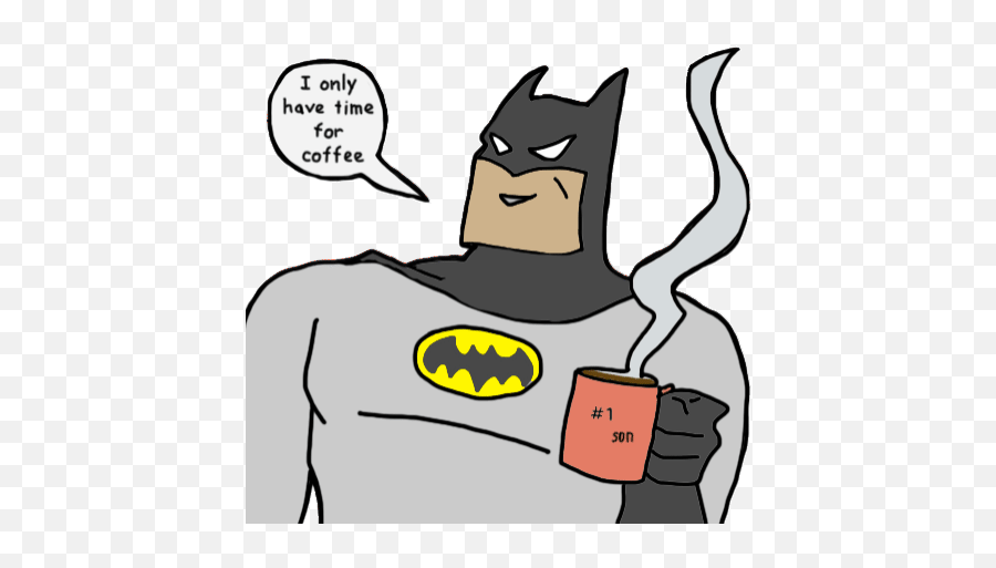 Top Batman V Superman Stickers For Android Ios - Batman Coffee Gif Emoji,Batman Emoji
