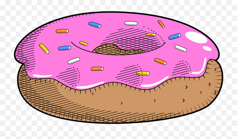 Donut Doughnut Strawberry - Clip Art Emoji,Unicorn Emoji Cake