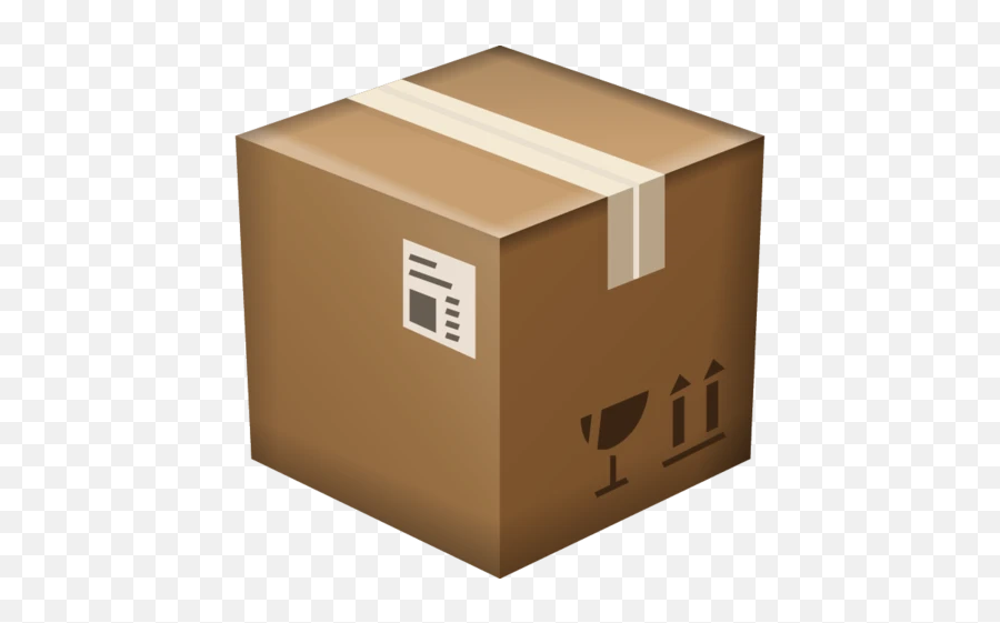 Package Box Emoji - Emoji Carton,Mail Emoji