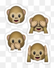 Monkey Emoji Sticker -