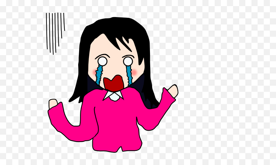 Crying Clipart Images - Crying Cartoon Girl Png Emoji,Crying Jordan Emoji