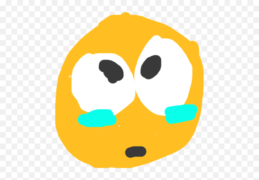Layer - Poorly Drawn Crying Emoji,Crying Emoji
