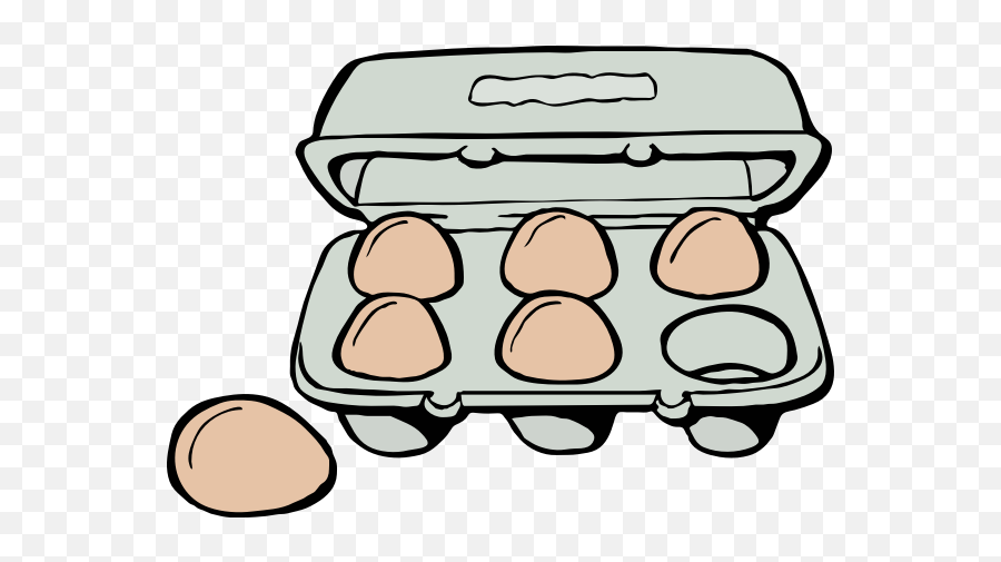 Carton Of Brown Eggs - Clip Art Egg Carton Emoji,Milk Carton Emoji