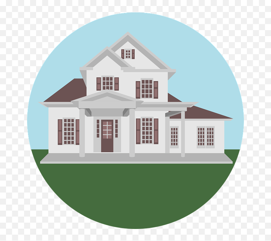 Vector Illustration House Design - Vector Graphics Emoji,House And Balloons Emoji