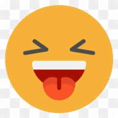 Discord Emote Open Eye Crying Laughing Emoji Know Your Meme - Clipart Black And White