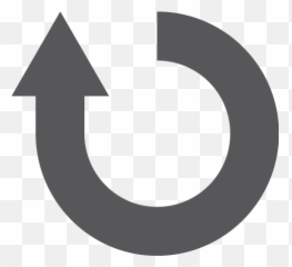 Thick Up Arrow Circle - Crescent Emoji