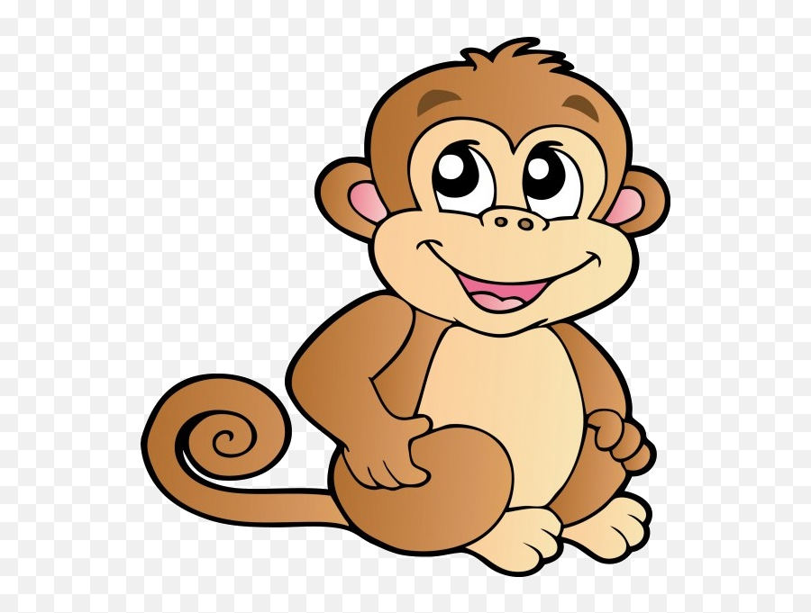 Clipart Eye Monkey Transparent - Monkey Cartoon Transparent Background Emoji,Monkey Eye Emoji