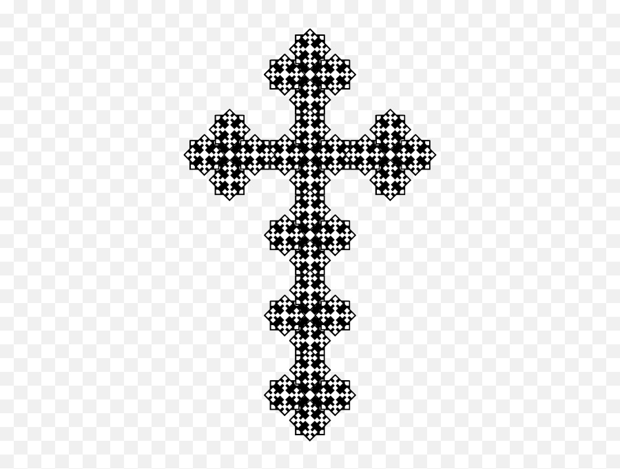 Decorated Cross Symbol - Rome Cross Emoji,Celtic Cross Emoji