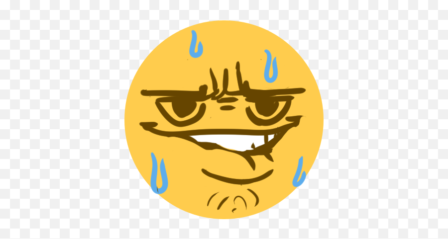 Perv - Circle Emoji,Sweating Emoji