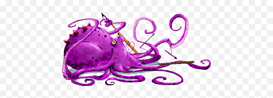 Octopus Melee Stickers For Android - Octopus Sprite Gif Emoji,Octopus Emoji Android