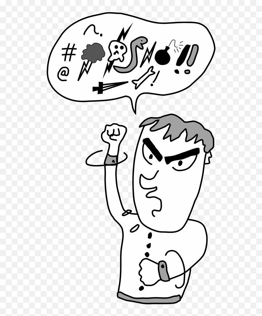 Profanity - Say Bad Words Cartoon Emoji,Emotion Para Face