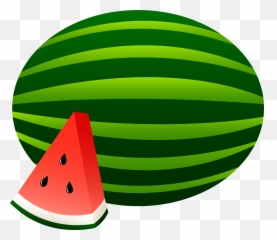 Watermelon Watermelon Vine Transparent - Clip Art Of Watermelon Emoji,Watermelon Emoji