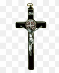 Crucifix Christian cross Saint Benedict Medal Symbol - St Cross Transparent Emoji