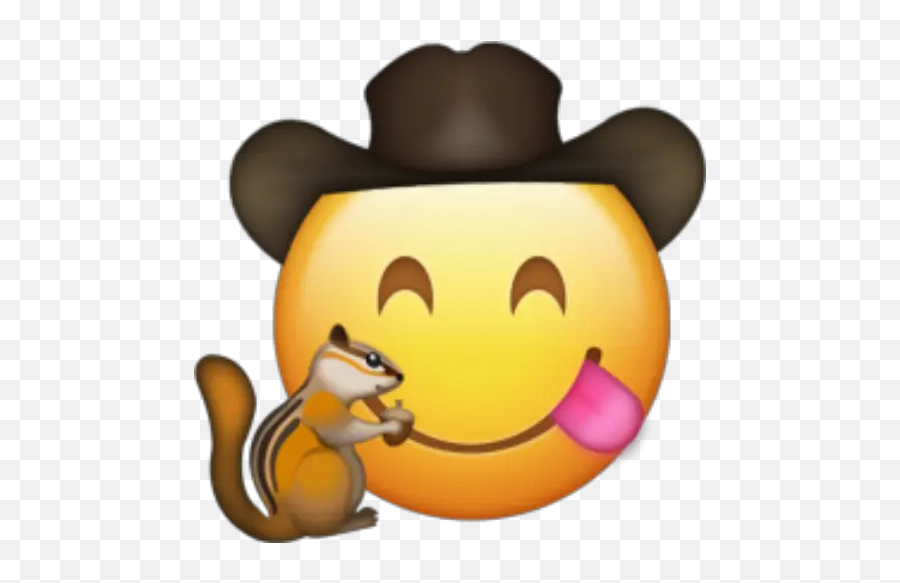 Cowmoji2 Stickers For Whatsapp - Cowboy Emoji Sticker,Squirrel Emoticon