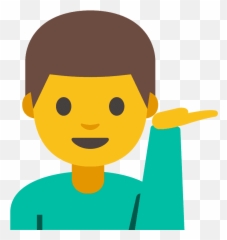 Man Tipping Hand Emoji Clipart - Sabesp Park Butantan,Sassy Woman Emoji