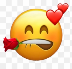 Emoji Emojiandroid Emojiiphone Love Rose Pasion Rosa - Smiley,Rose Gold Emoji