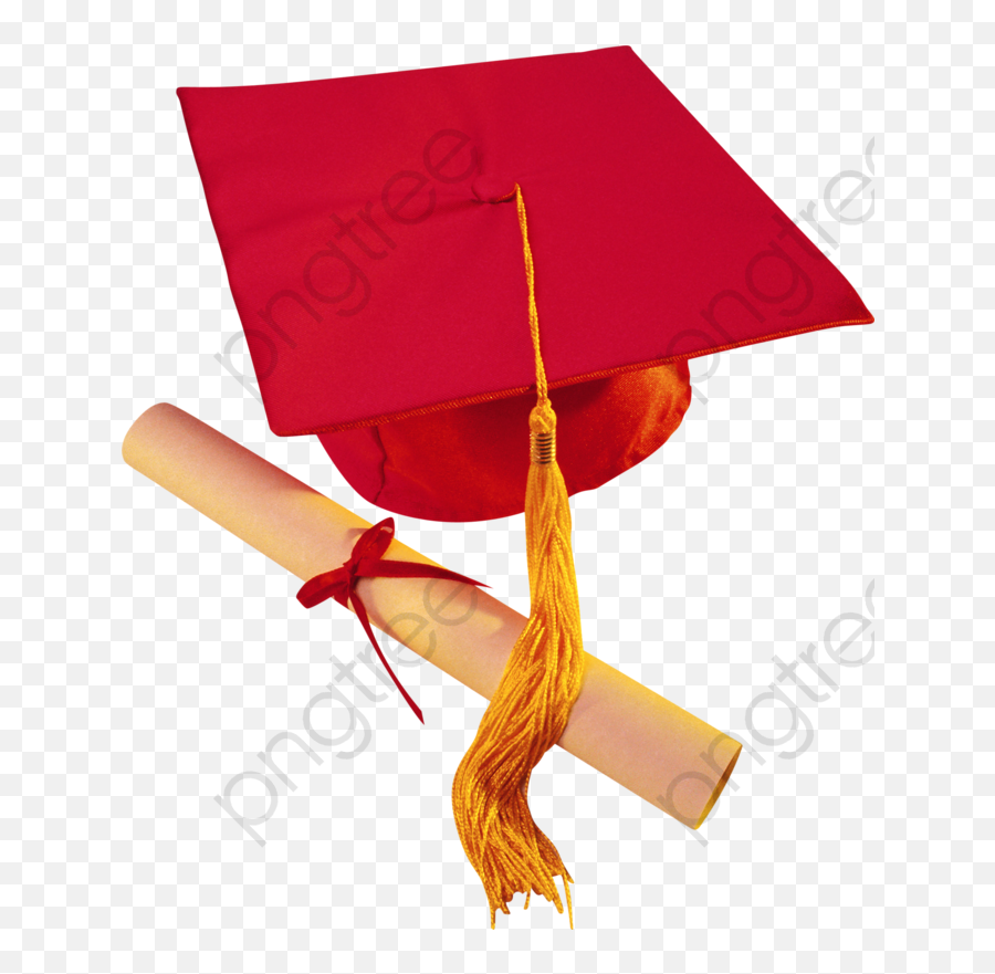Red Graduation Cap Clip Art - Red Graduation Cap Png Transparent Emoji,Graduation Cap Emoji