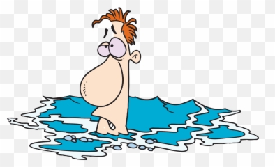House Clipart Pool - Cartoon Drowning Png Emoji