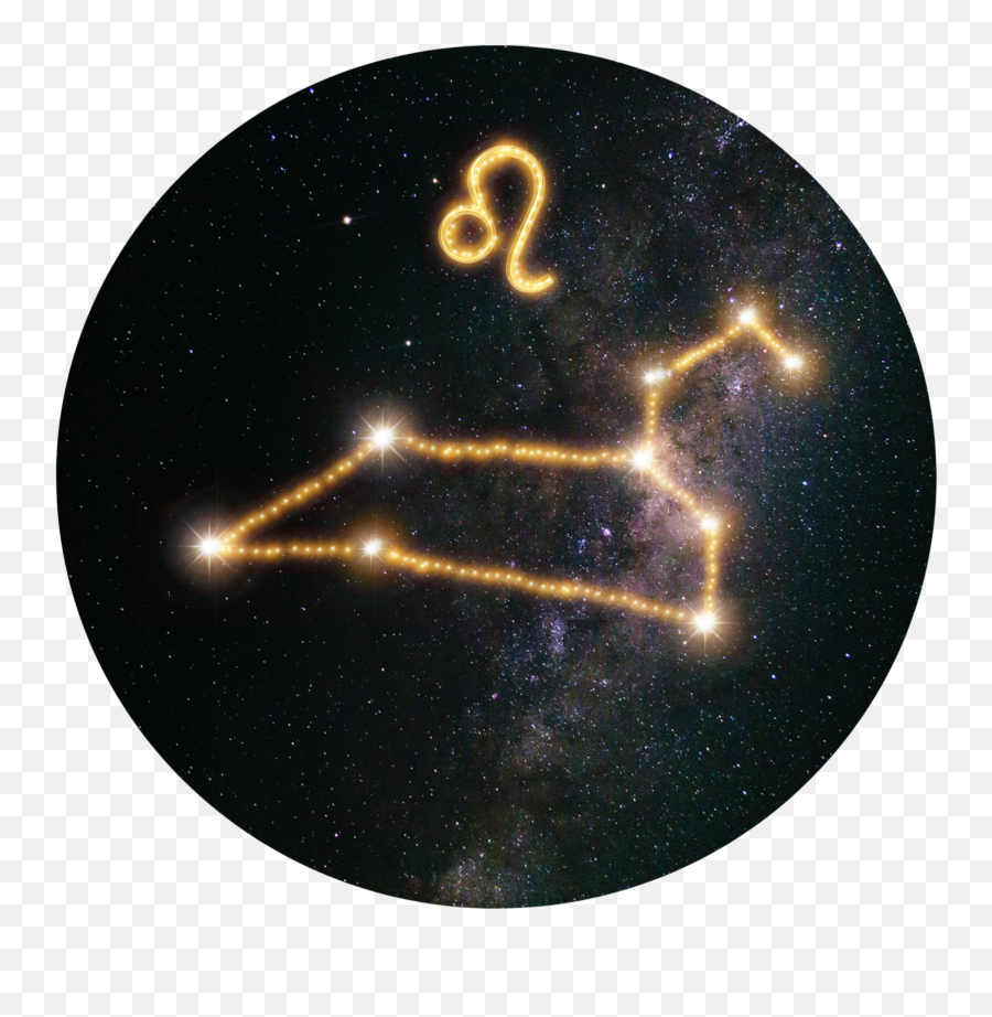 Leo Zodiac Stars Constellation Sticker By Fishtonic - Dot Emoji,Leo Emoji Sign